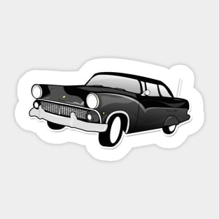 Vintage Black car Sticker